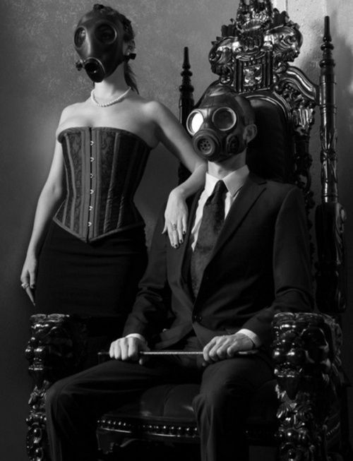gas mask portrait