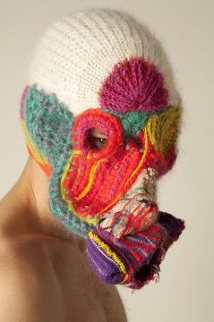 knitted gas mask