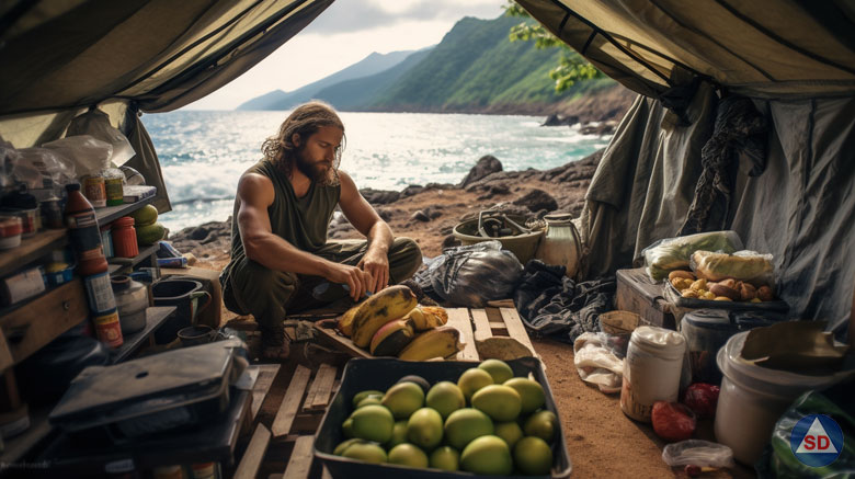 AI Depicts Preppers in Hawaii