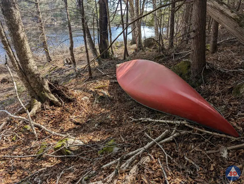 Abandoned Canoe Allagash ME