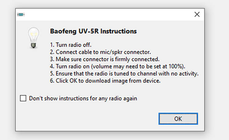 Baofeng UV 5R instructions