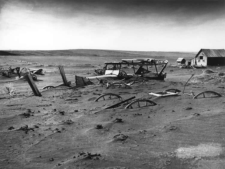 Dust Bowl buried machinery