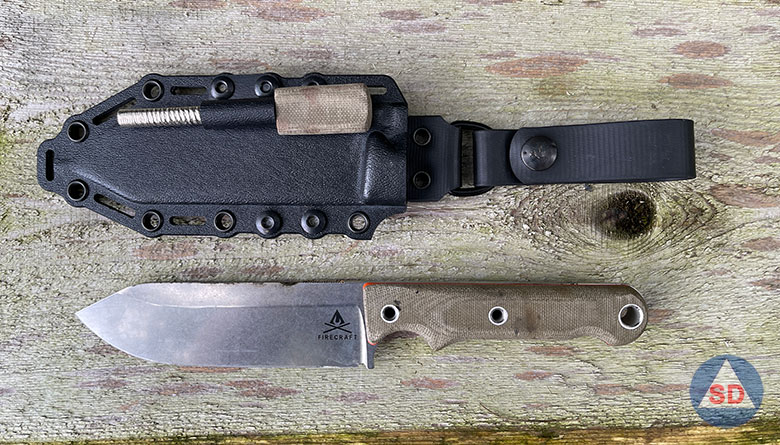 Firecraft FC5 with kydex sheath