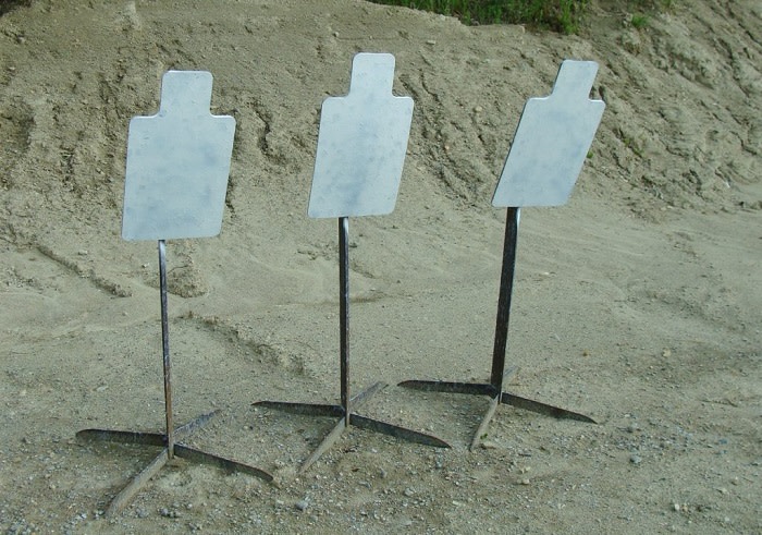 range berm steel targets