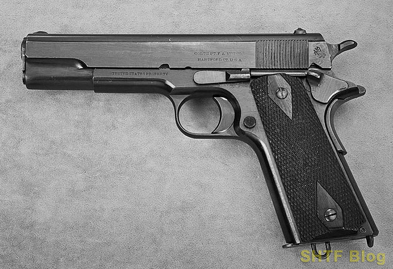 1911 sights on a GI 45