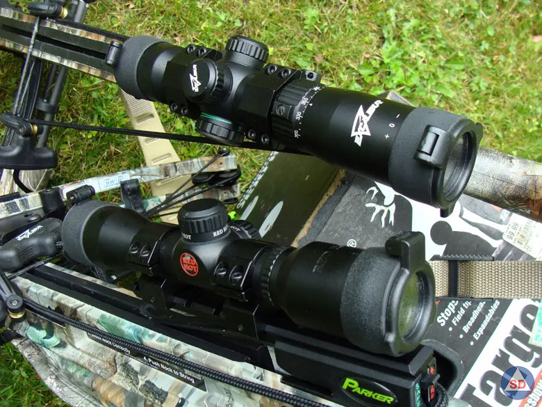 Crossbow Scopes Pair Closeup