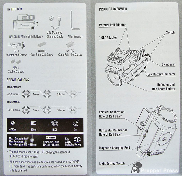 weapon light instructions