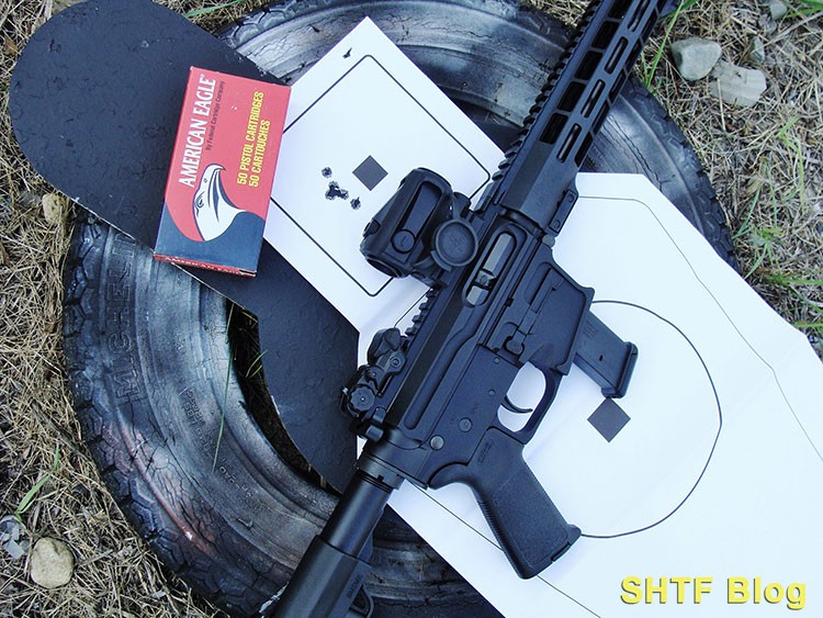 sparc ar-15 on AR with target