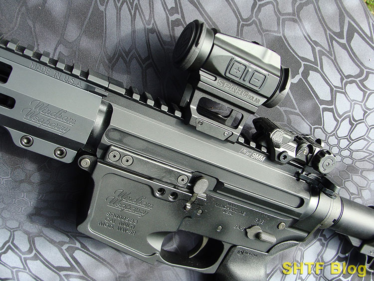 sparc solar optic red dot on ar-15 9mm