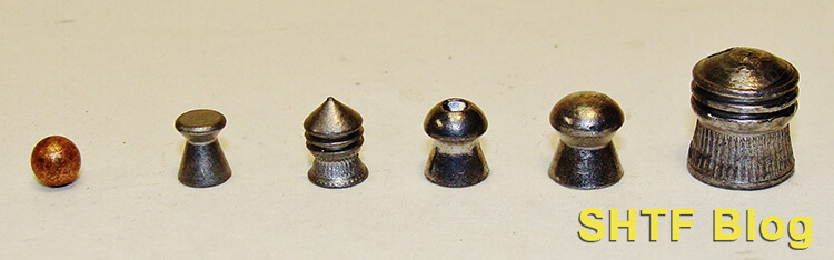 various Airgun Projectiles