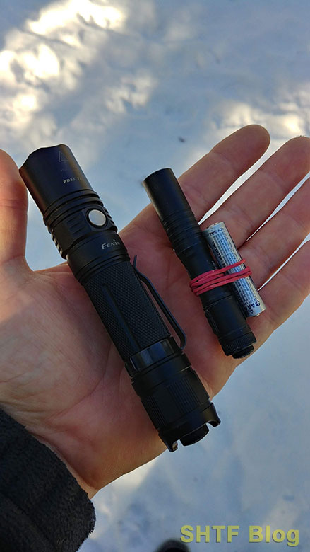 SHTFblog EDC flashlight extra battery