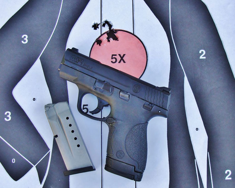 S&W 9mm shield CCW target