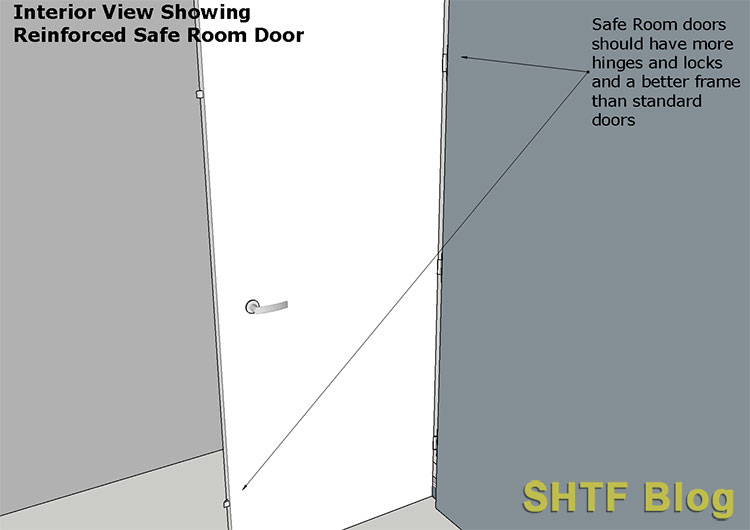 reinforced panic room door