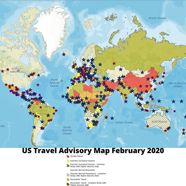 prepper location travel advisory