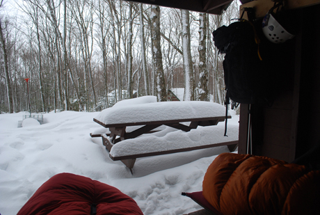 winter camping baxter state park