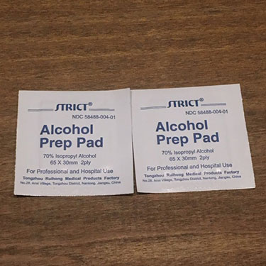 alcohol pads