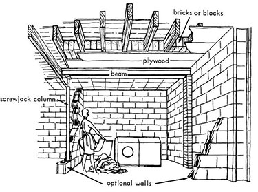 permanent basement shelter