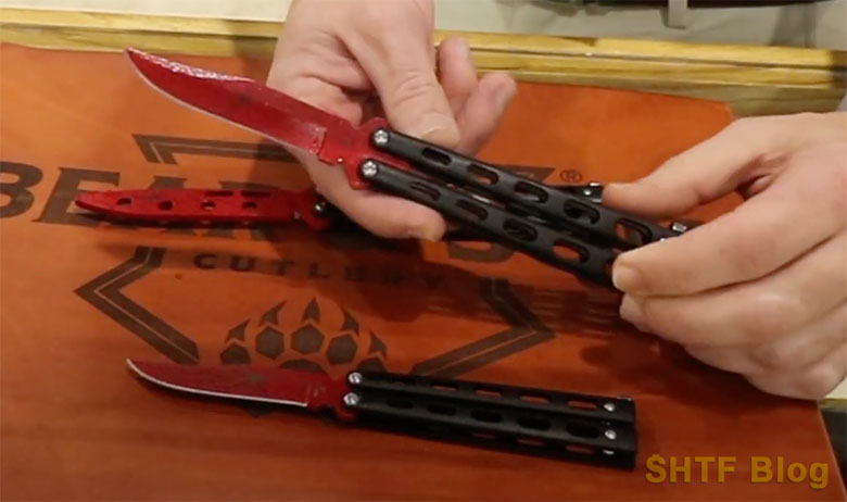 Bear & Son widow butterfly knife