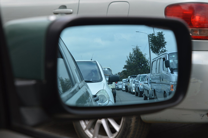 being followed by car