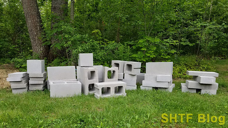 various cinder block weights