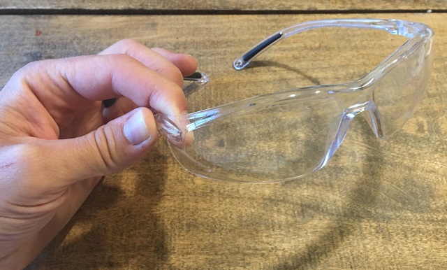 clear safety glasses