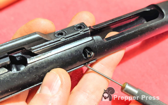 removing the firing pin retaining ping