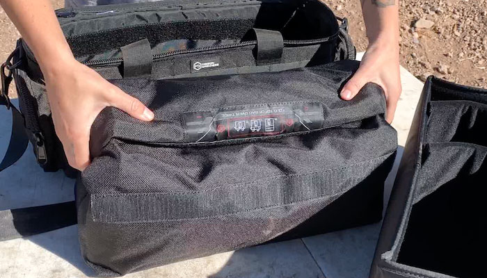 faraday duffle bag sealed up