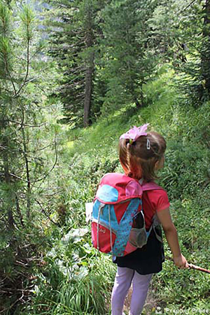 girl hiking