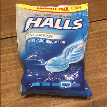 halls cough drops