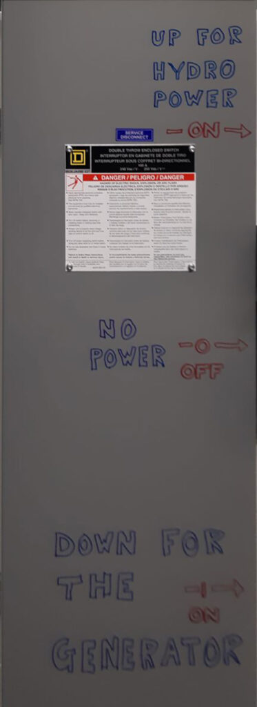 generator switch diagram