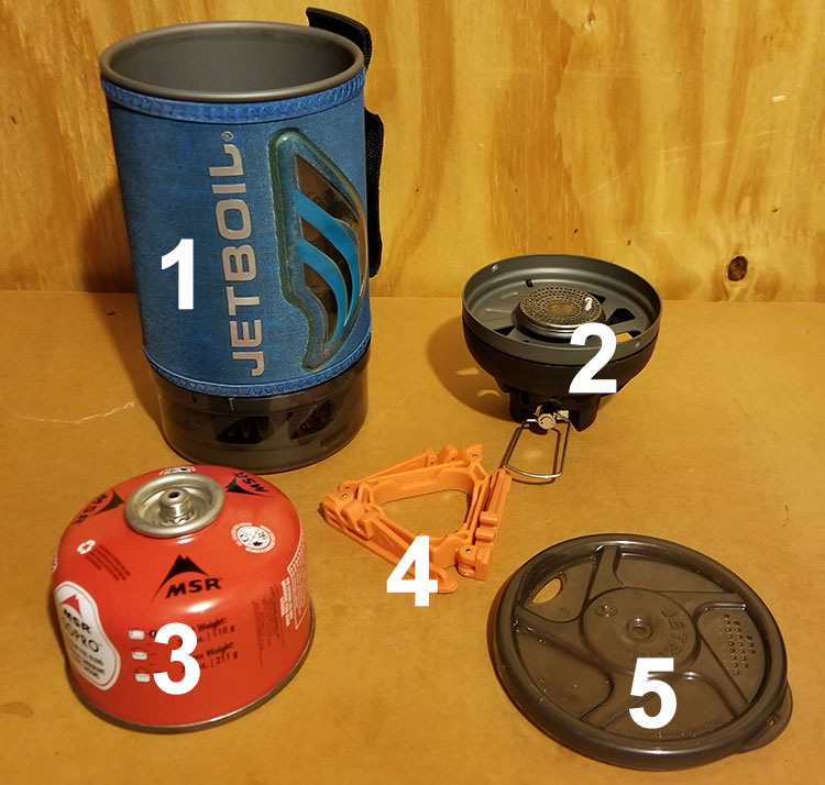 jetboil set broken apart