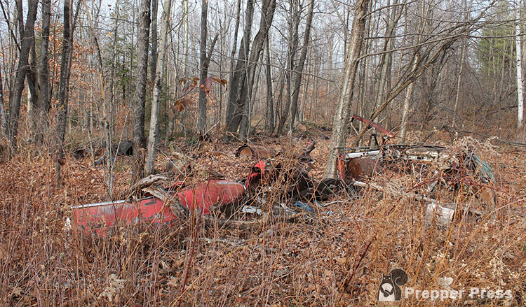 hidden cache in woods