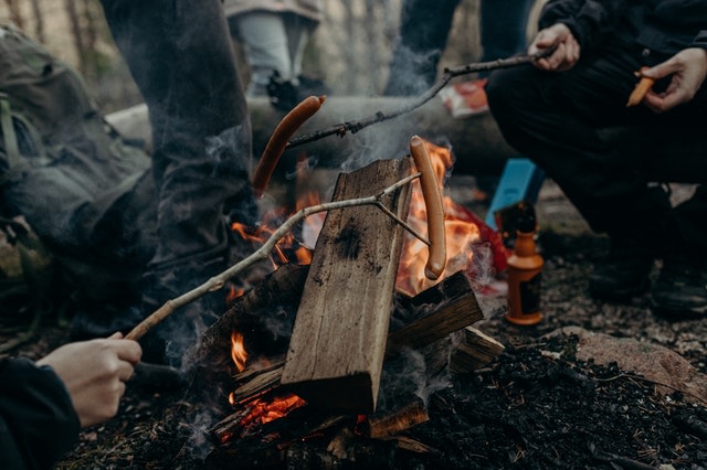 cooking open fire