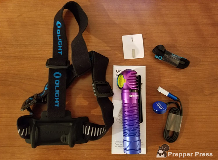 Olight Perun 2 headlamp unboxed