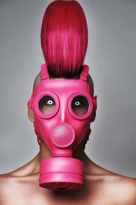 pink mask