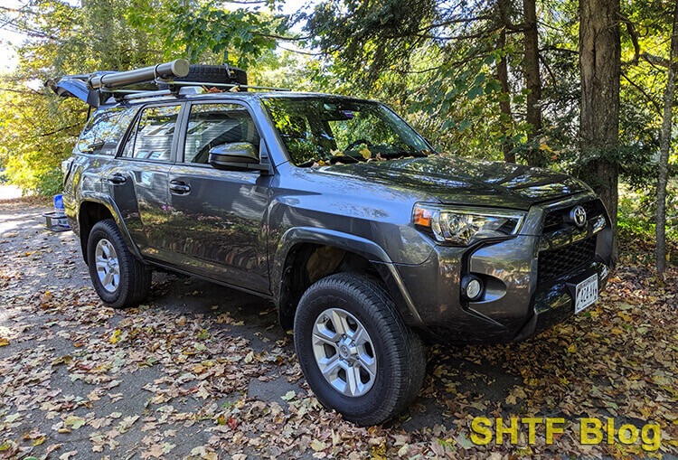 pvc utility tube bolted to roof racks