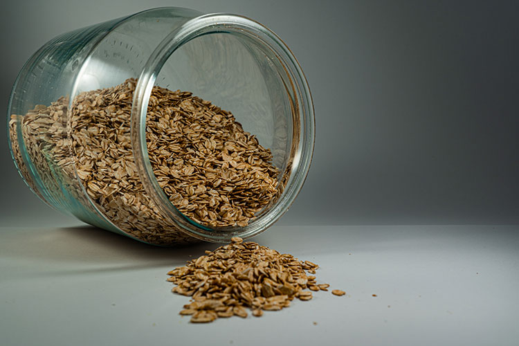 rolled oats jar