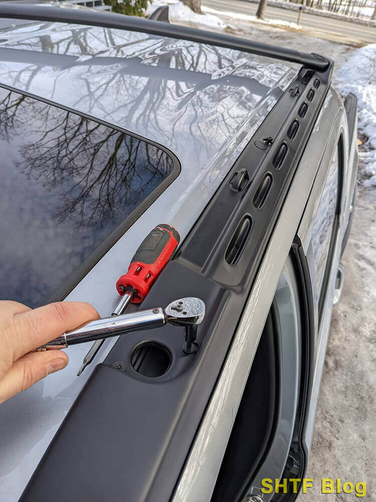 roof rack install