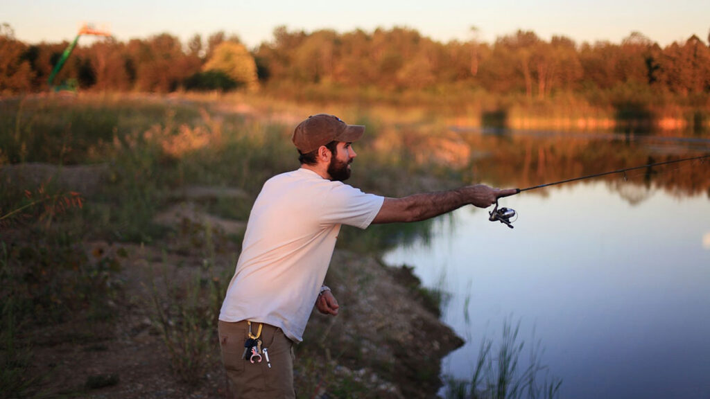 survival fishing in river feature